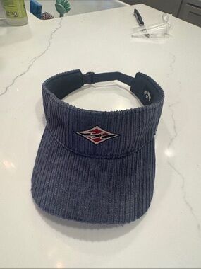 90’s Billabong Navy Corduroy Visor with Embroidered Logo